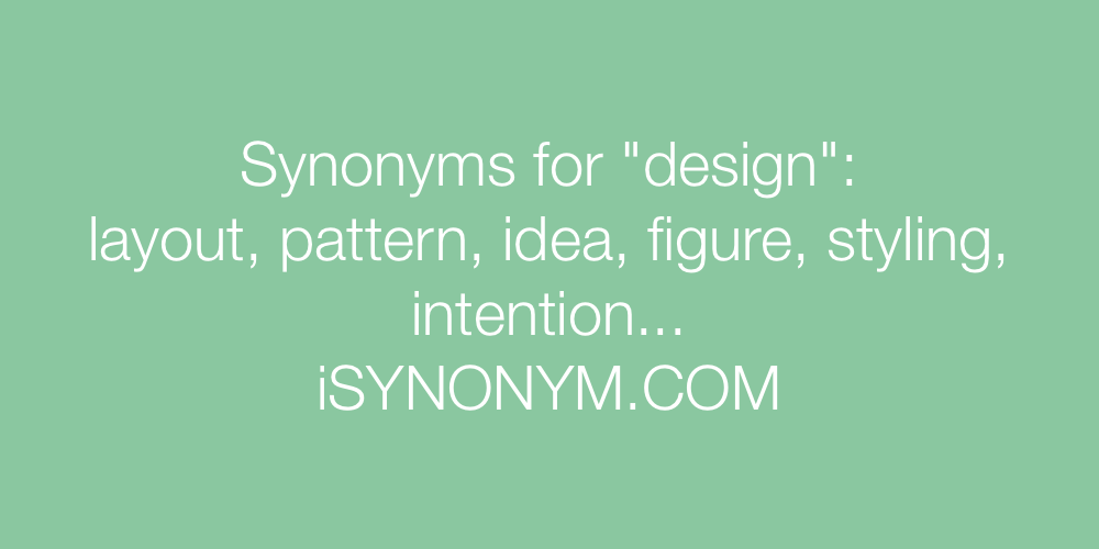 Synonyms design