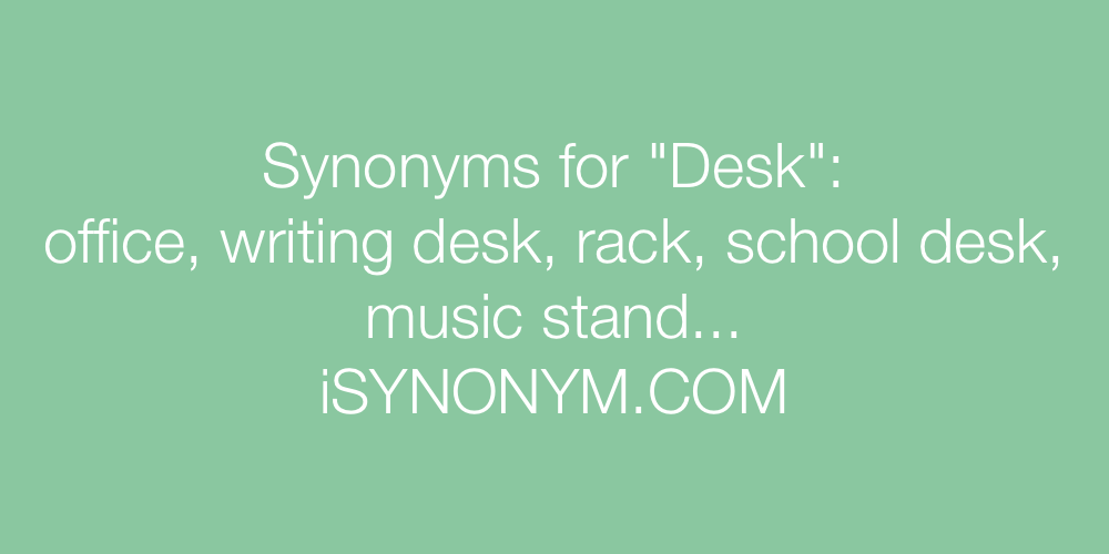 Synonyms Desk