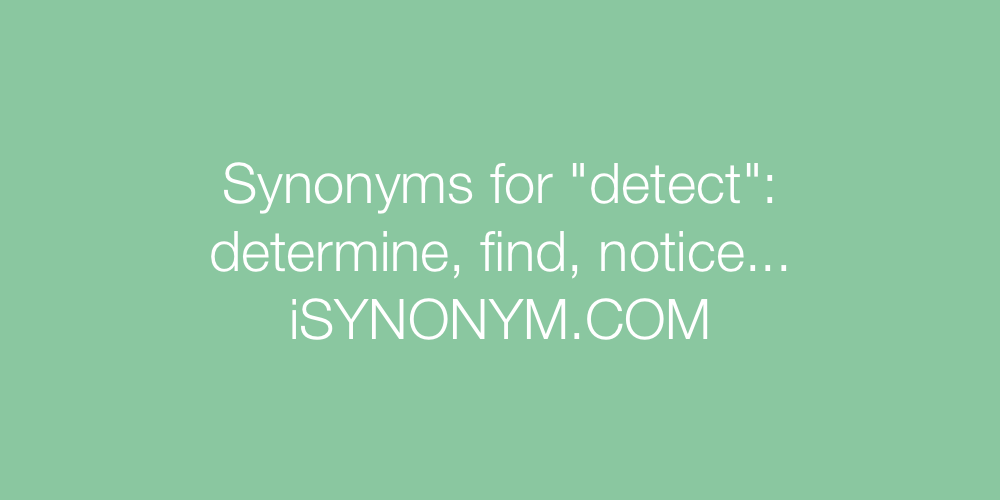 Synonyms detect