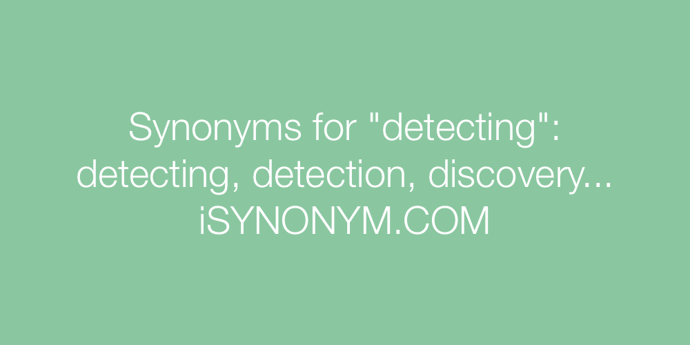 Synonyms detecting