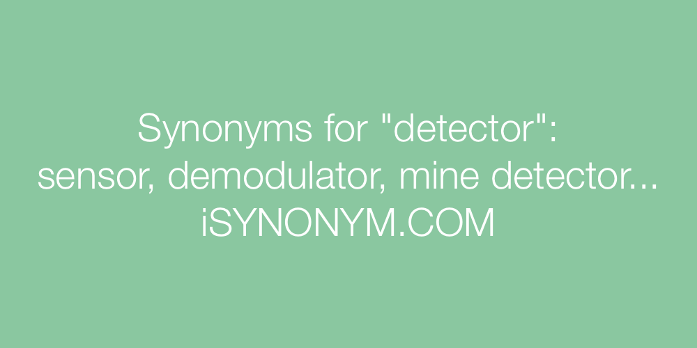 Synonyms detector