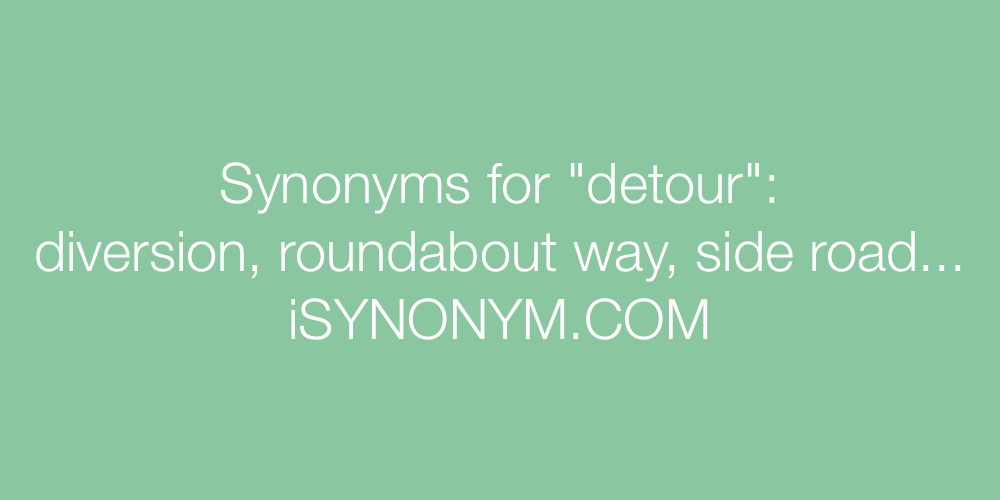 Synonyms detour