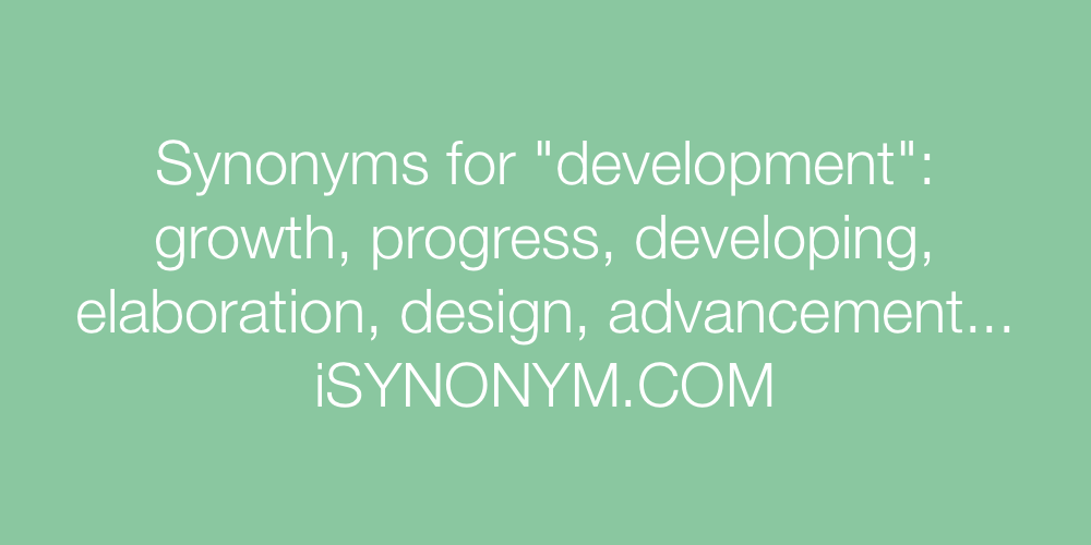 Synonyms development