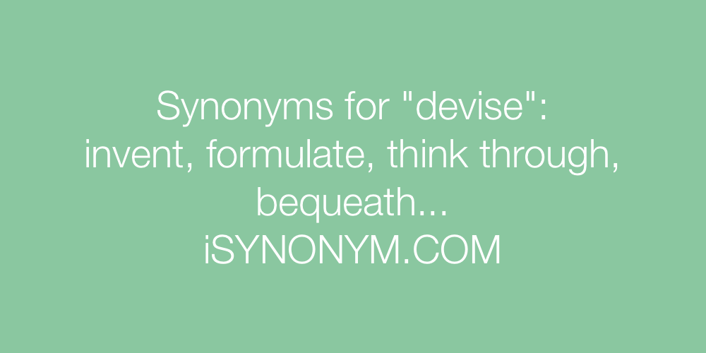 Synonyms devise