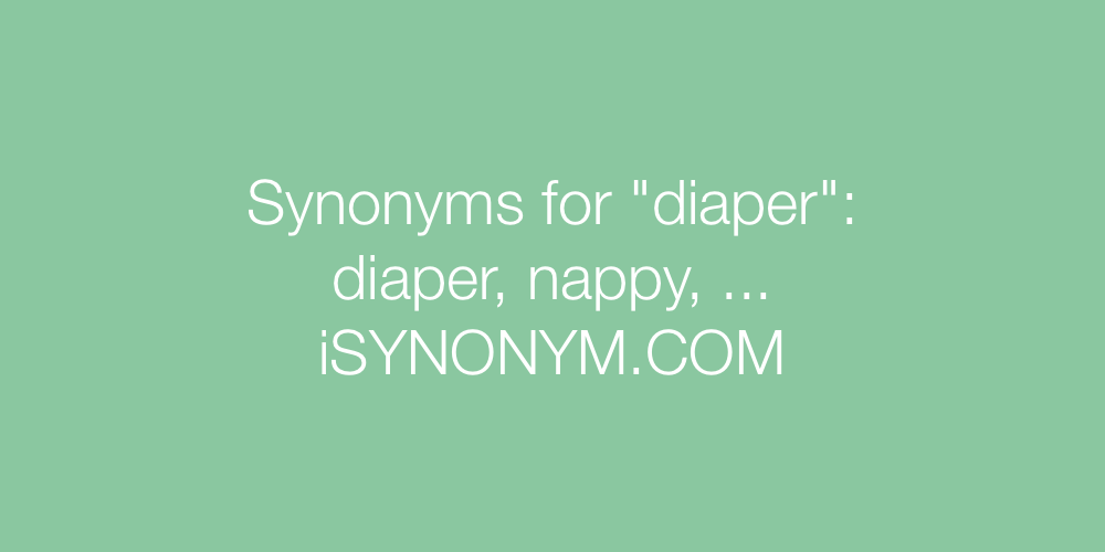 Synonyms diaper