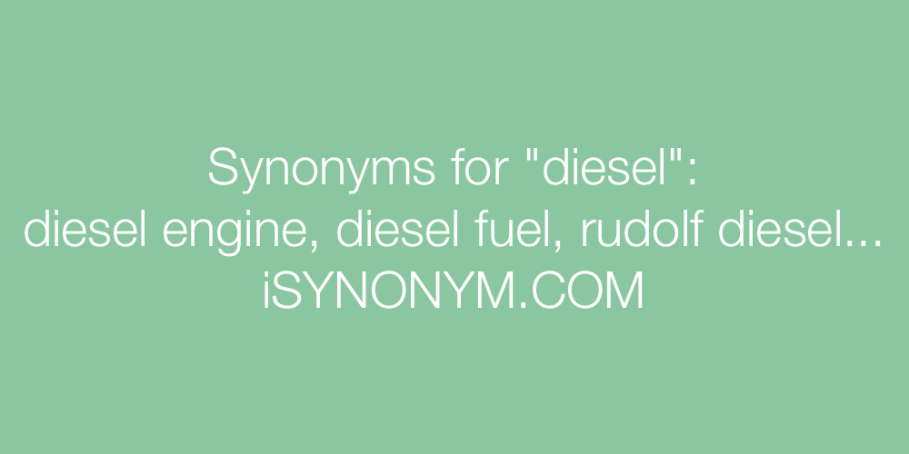Synonyms diesel