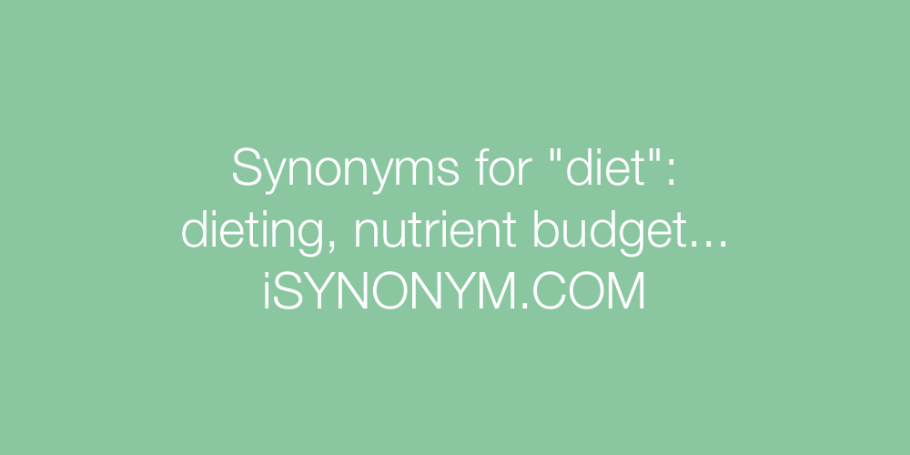 Synonyms diet