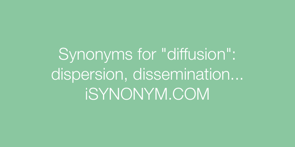 Synonyms diffusion
