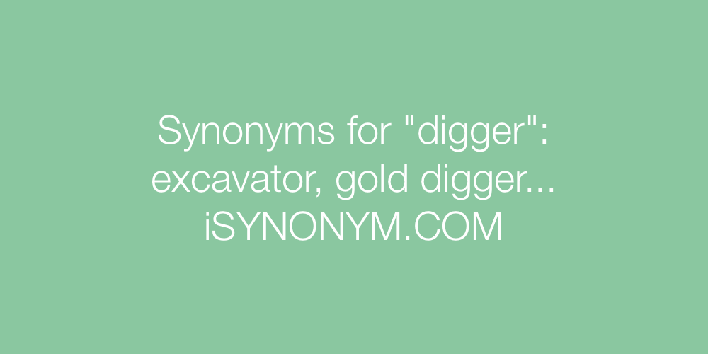 Synonyms digger