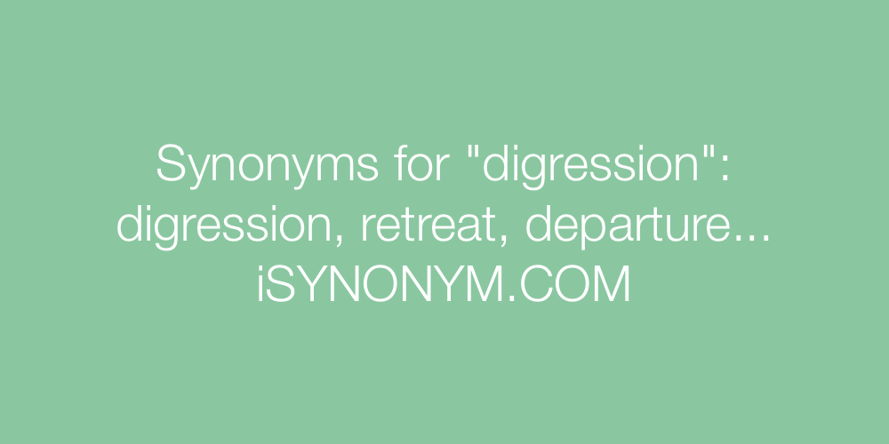 Synonyms digression