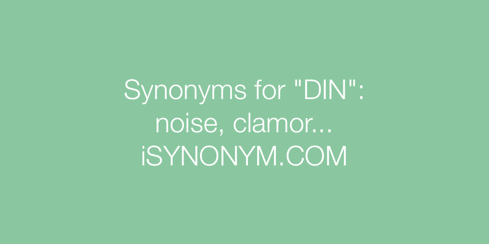 Synonyms DIN