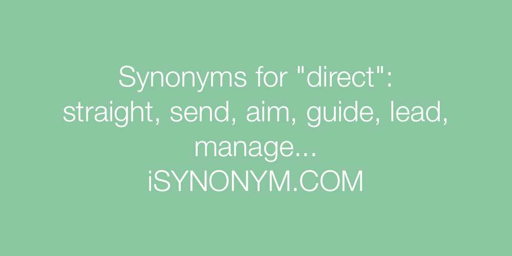 Synonyms direct