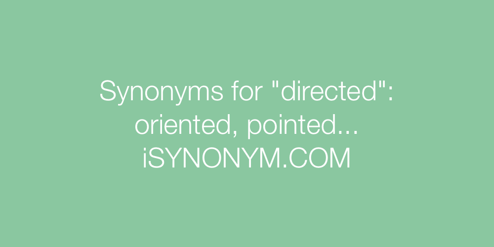 Synonyms directed