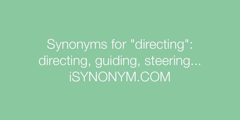 Synonyms directing