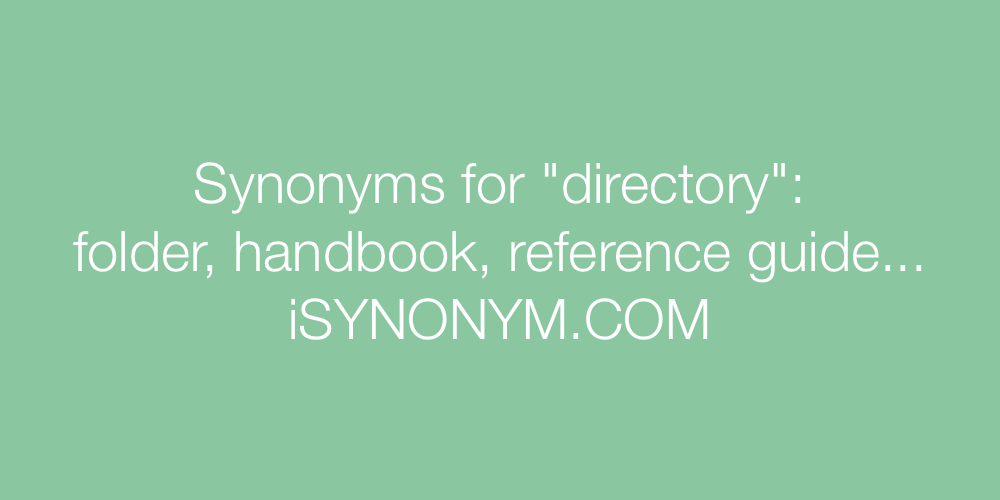 Synonyms directory