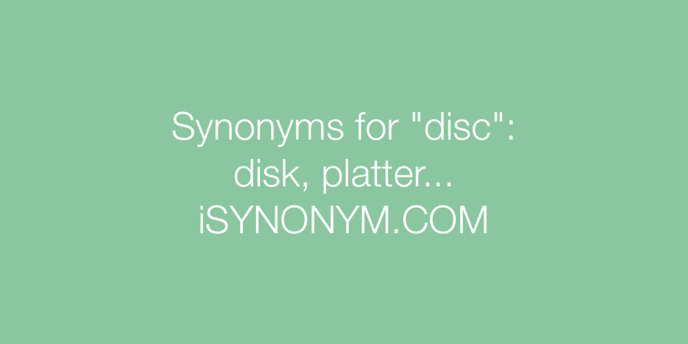 Synonyms disc
