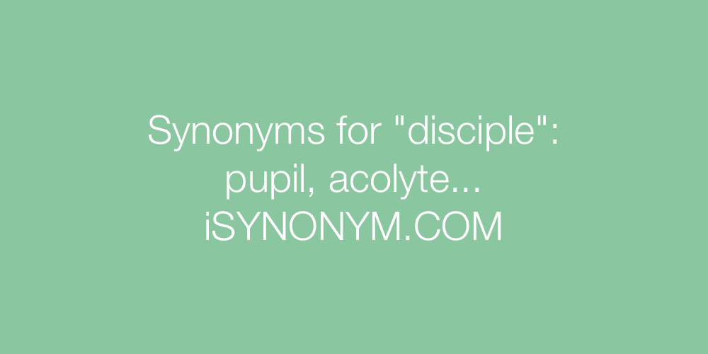 Synonyms disciple