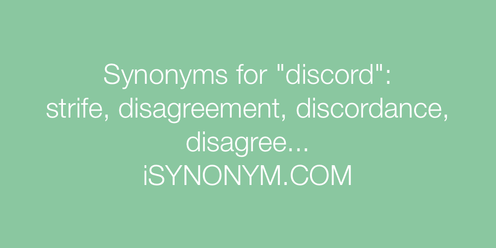 Synonyms discord