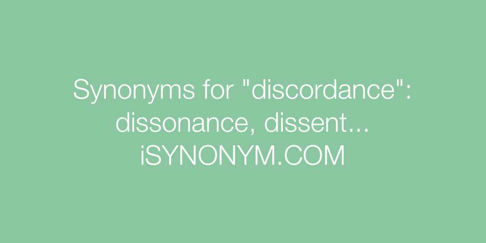 Synonyms discordance