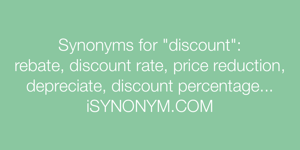 Synonyms discount