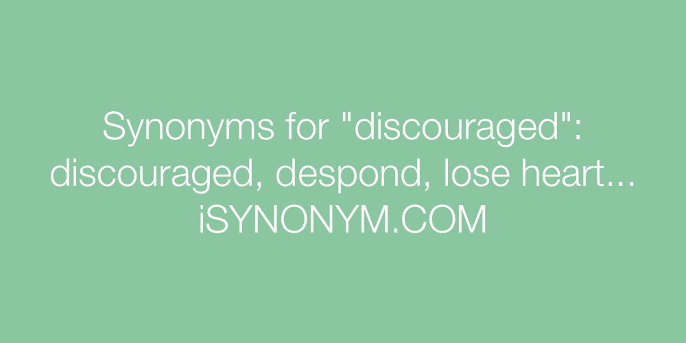 Synonyms discouraged
