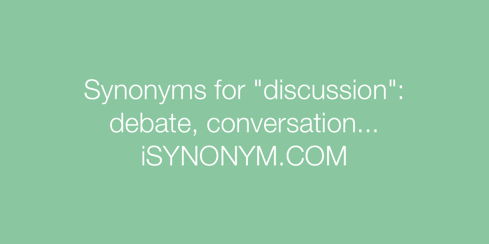 Synonyms discussion