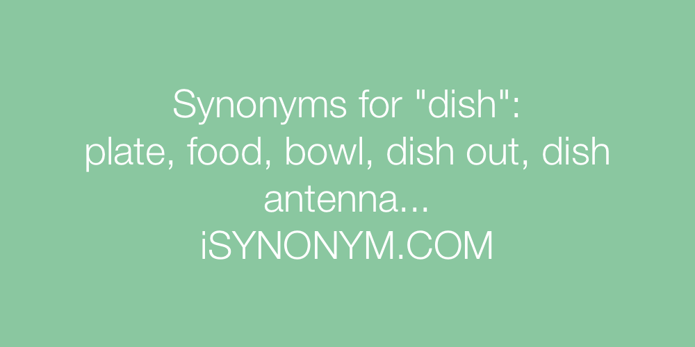 Synonyms dish
