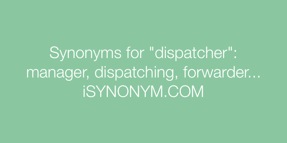 Synonyms dispatcher
