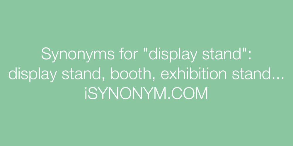 Synonyms display stand