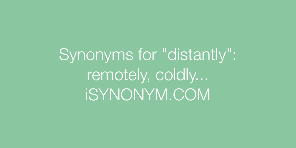 Synonyms distantly
