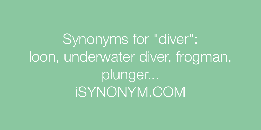 Synonyms diver