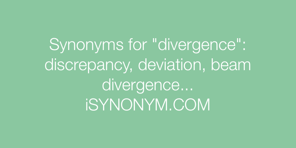 Synonyms divergence