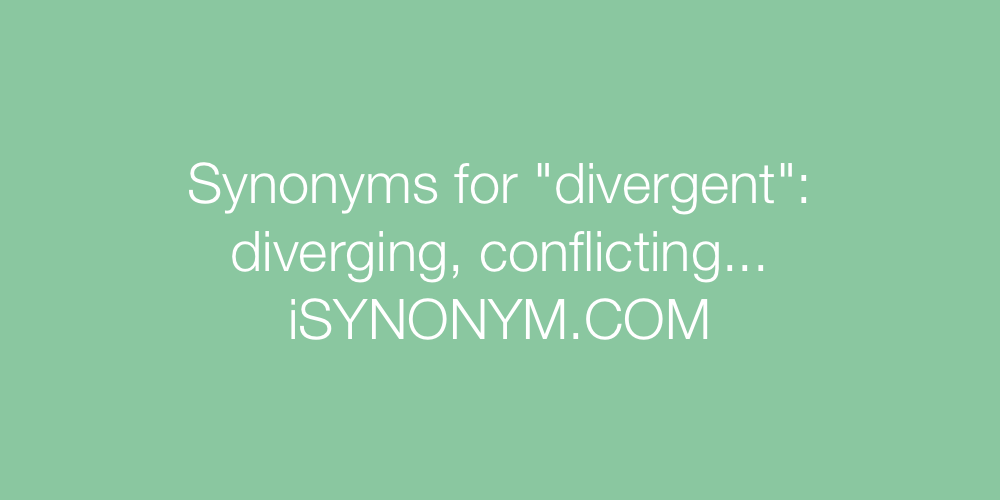 Synonyms divergent