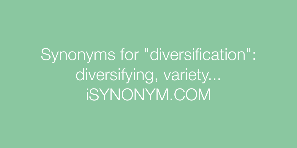 Synonyms diversification