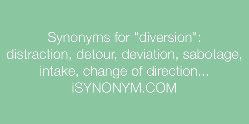 Synonyms diversion