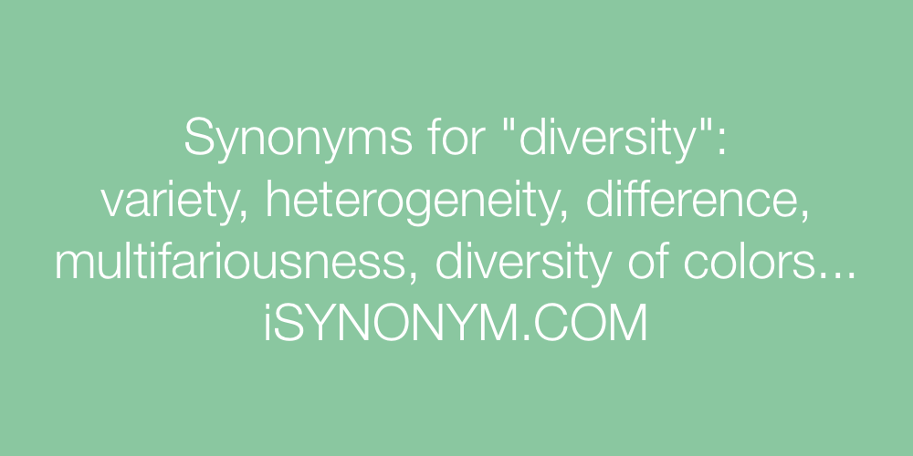 Synonyms diversity