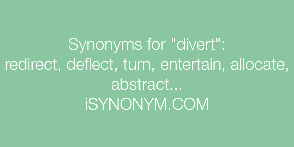Synonyms divert