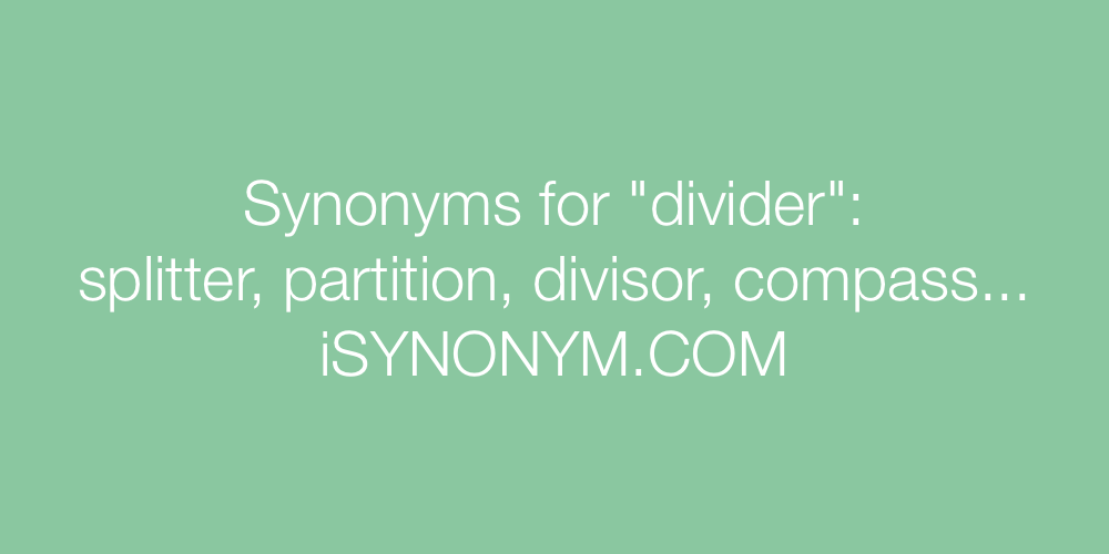 Synonyms divider