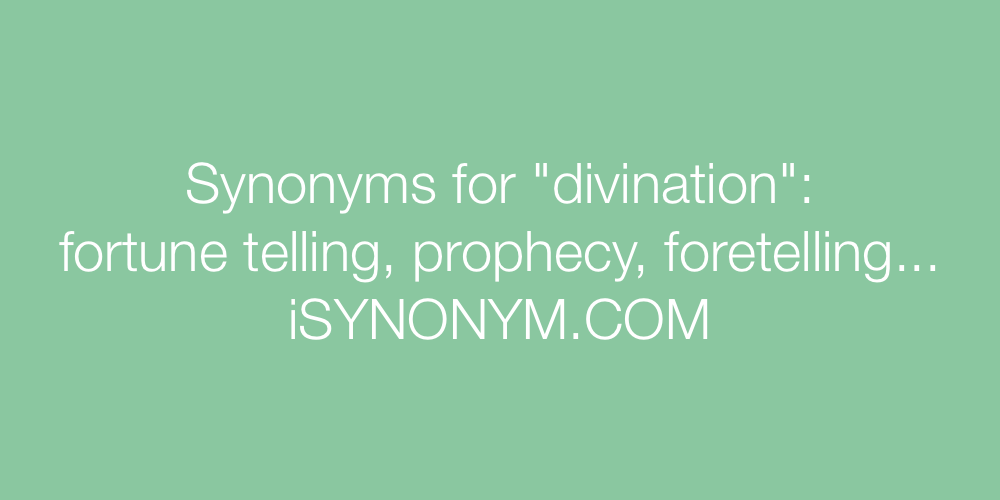 Synonyms divination