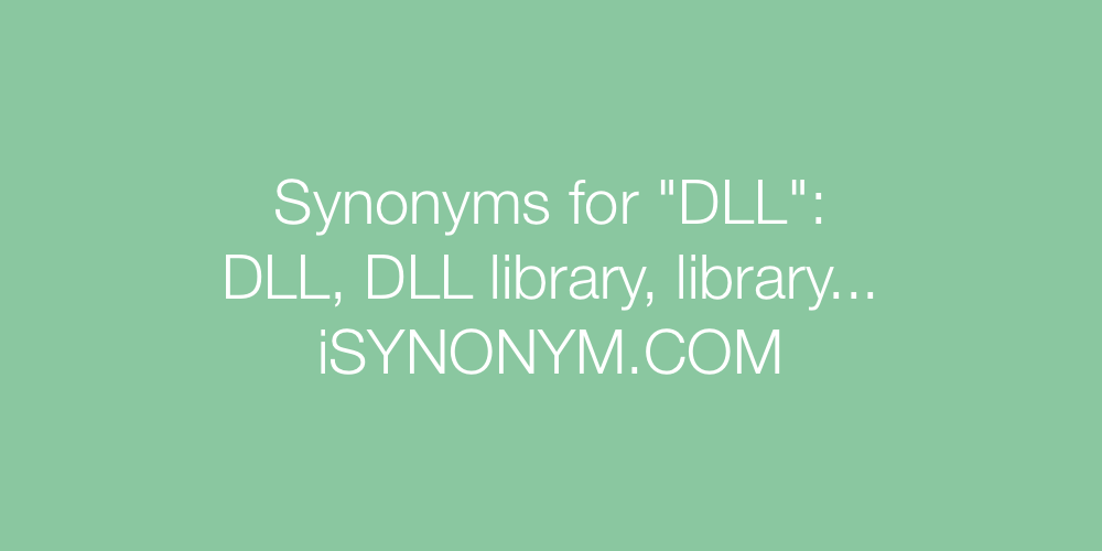 Synonyms DLL