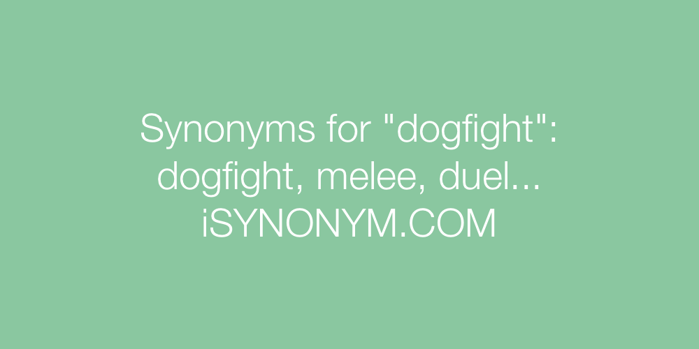 Synonyms dogfight