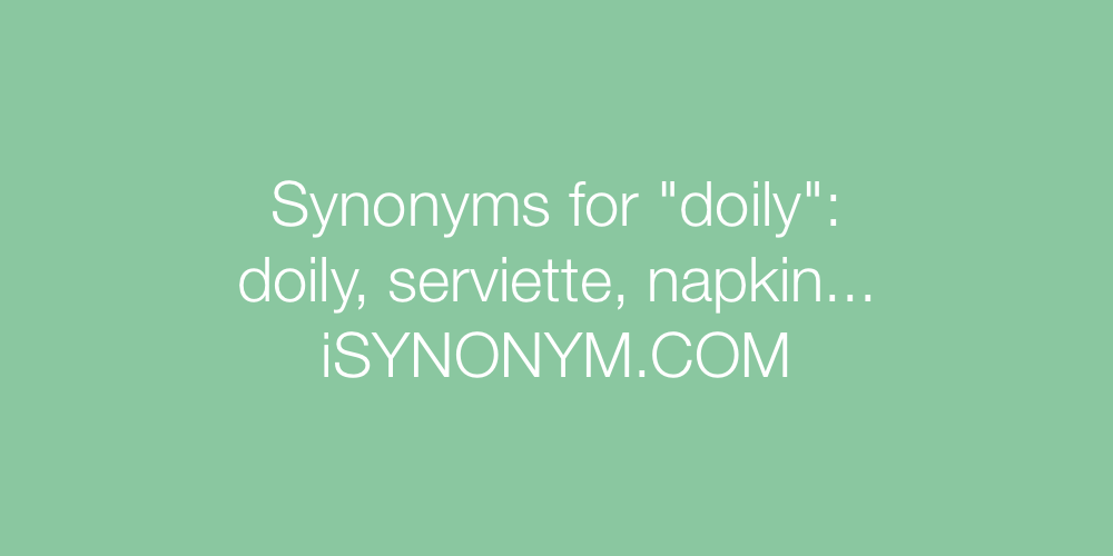 Synonyms doily