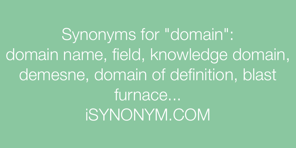 Synonyms domain