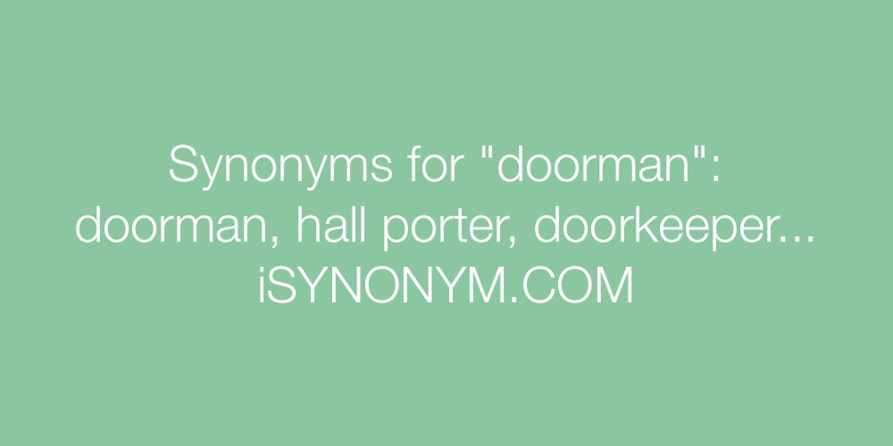 Synonyms doorman