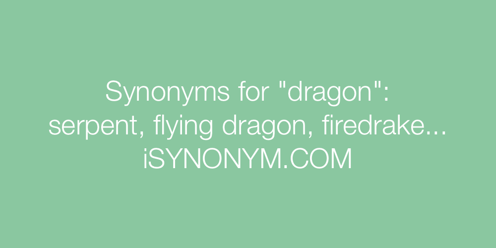 Synonyms dragon