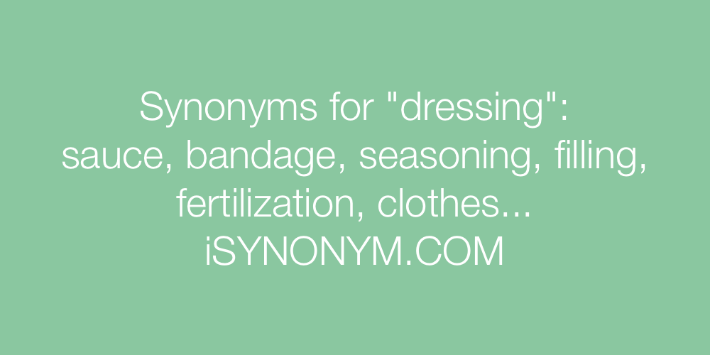 Synonyms dressing