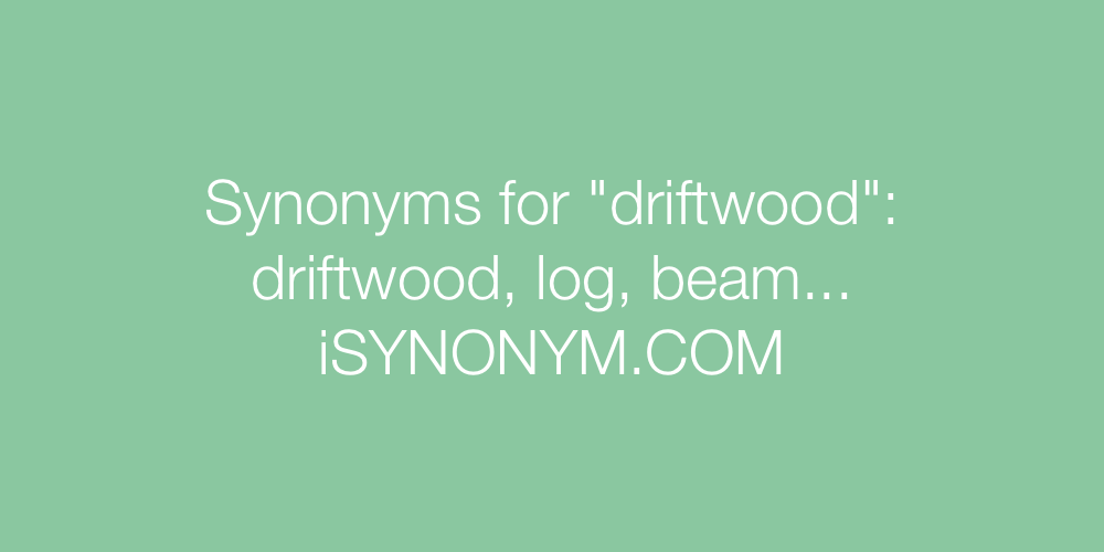Synonyms driftwood