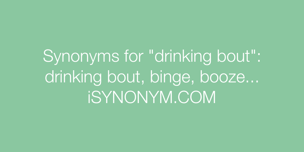 Synonyms drinking bout
