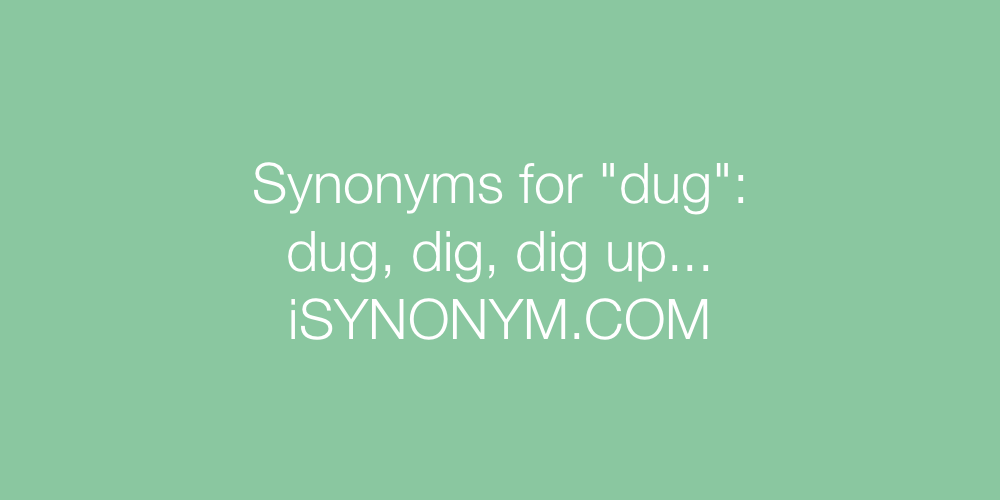 Synonyms dug