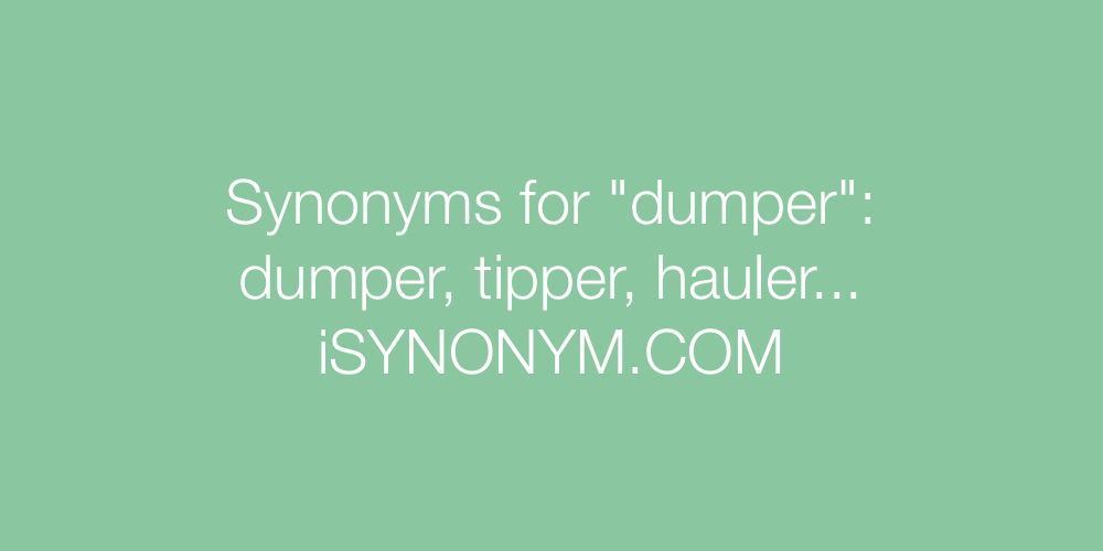 Synonyms dumper